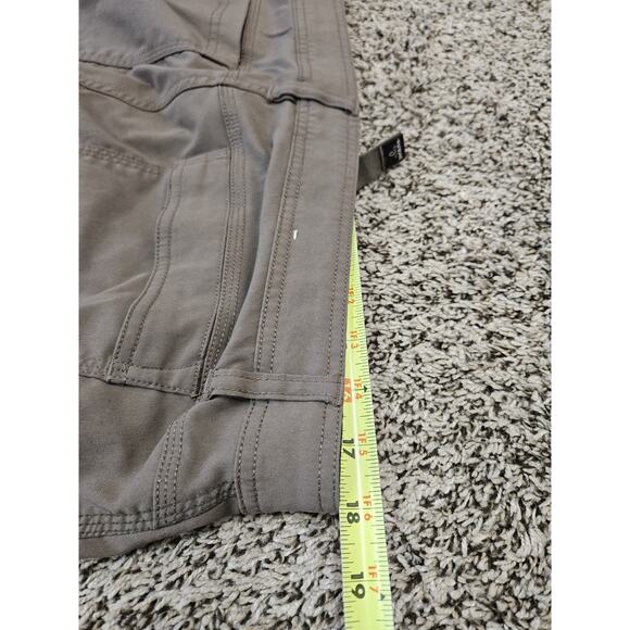 PrAna Zion Pants Mens Size 36 Beige Belted Nylon Stretch Hiking Vented - Picture 9 of 10